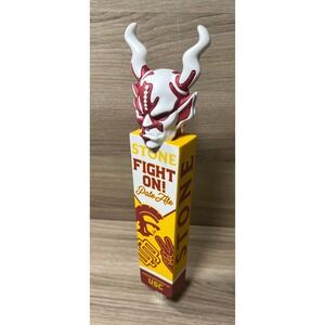 Stone Brewing Fight On Pale Ale USC Trojans Beer Tap Handle Gargoyle Top
